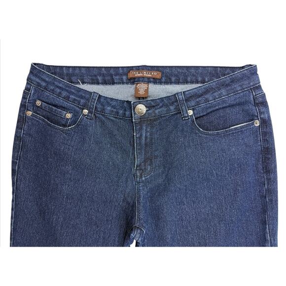 The Limited Authentic Original Jeans Boot Cut Dark Blue Denim Size 12 Mid Rise - Picture 3 of 9